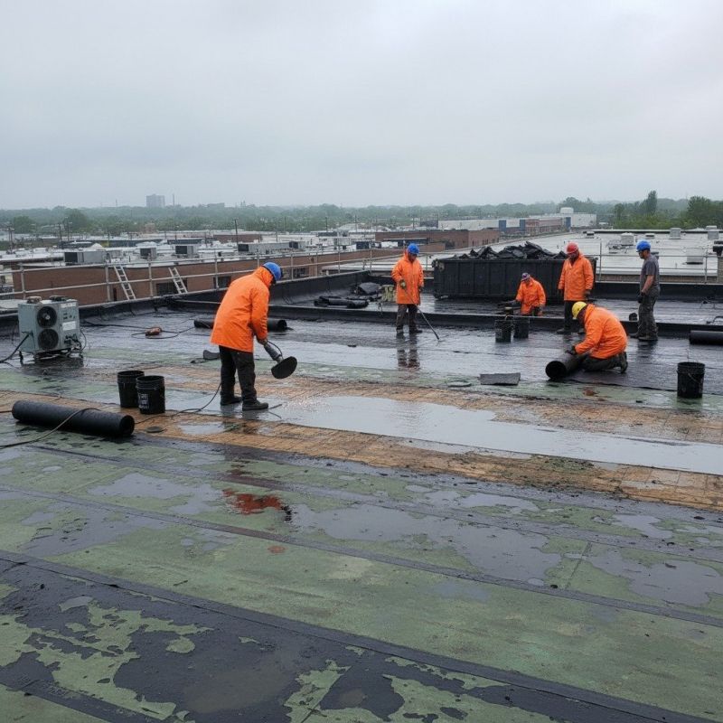 Asphalt Roof Leak Repair detail